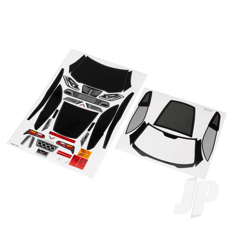 Traxxas Decal Sheets, Chevrolet Corvette Z06 (TRX8387)