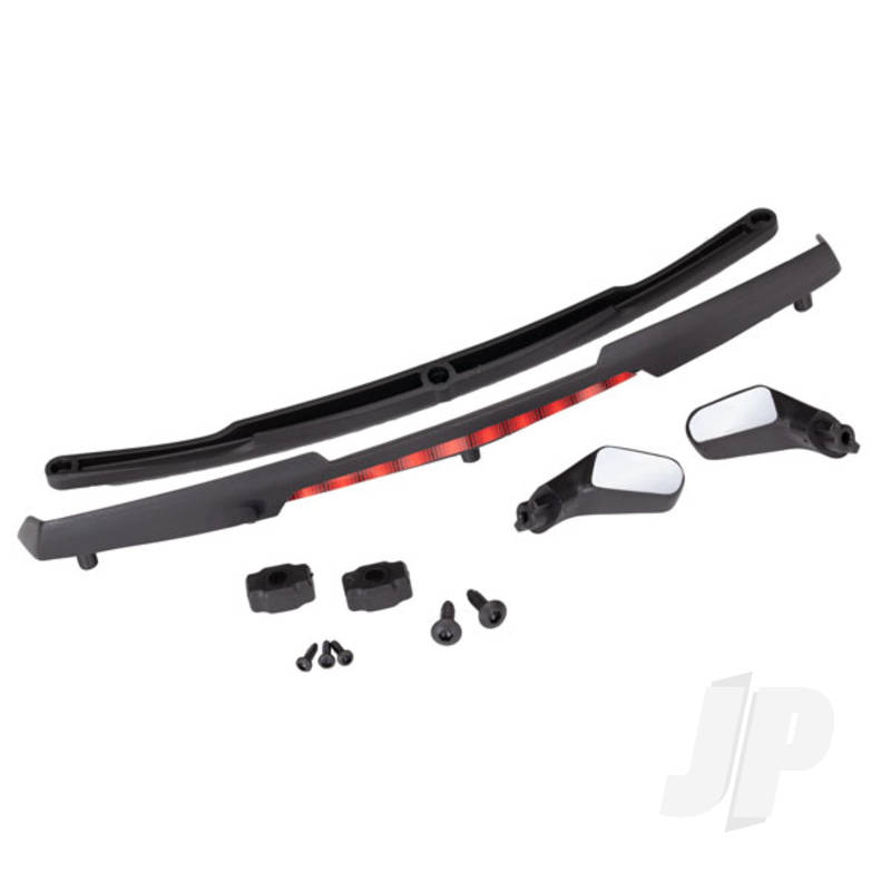 Traxxas Mirrors, Side, Black (Left &amp; Right)/ Mirror Retainers (2)/ S (TRX8388)