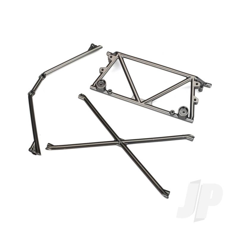 Traxxas Tube Chassis, Centre Support / Cage Top / Rear Cage Support (Satin Black Chrome-Plated) (TRX8433X)