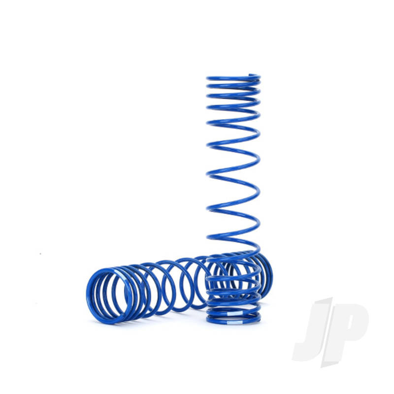 Traxxas Spring, Shock, Front (Blue) (Gtr) (Progressive, 0.833 Rate, White Stripe) (2 Pcs) (TRX8444A)