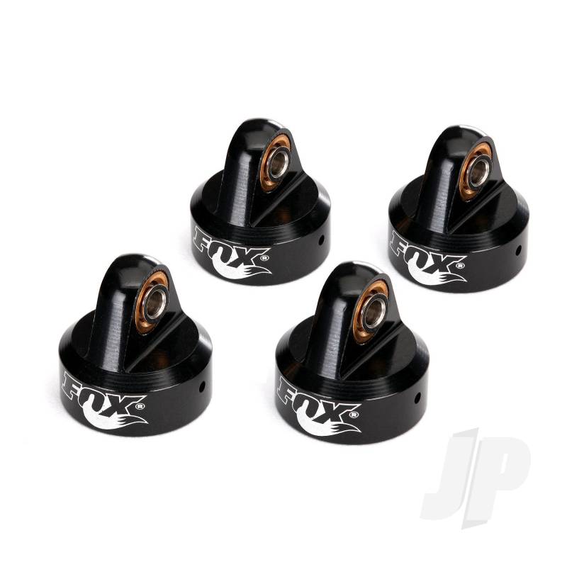 Traxxas Shock Caps, Aluminium (Black-Anodised), Fox Shocks (4 Pcs) (TRX8456)