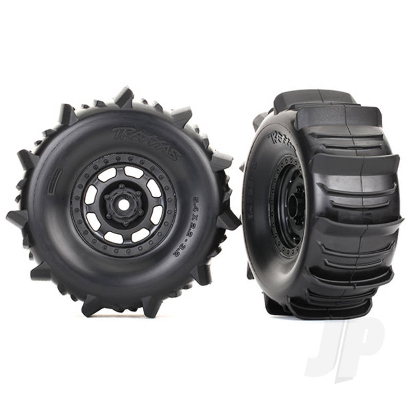 Traxxas Tyres And Wheels, Assembled Glued Desert Racer Wheels (2 Pcs) (TRX8475)