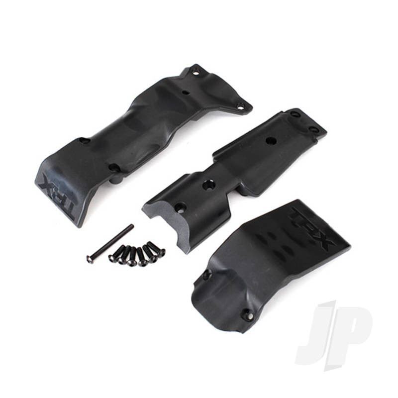 Traxxas Skid Plate Set, Front / Skid Plate, Rear / 3X10 Bcs (6 Pcs) / 3X30 Bcs (1Pc) (Fits #8629 &amp; 8630 Bulkheads) (TRX8637)
