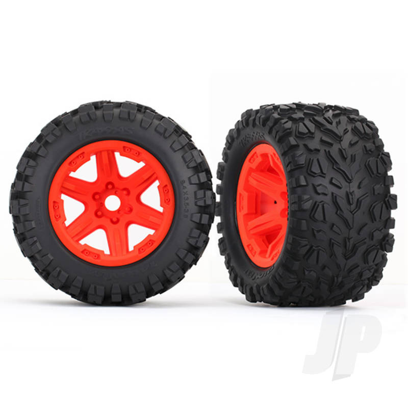 Traxxas Tyres And Wheels, Assembled Glued Talon Ext Tyres (2 Pcs) (TRX8672A)