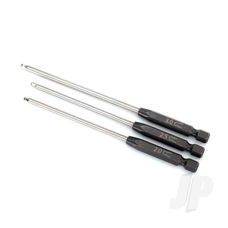 Traxxas Speed Bit Set, Hex Driver, 3-Piece Ball-End (2.0Mm, 2.5Mm, 3.0Mm), 1 / 4In Drive (TRX8716X)