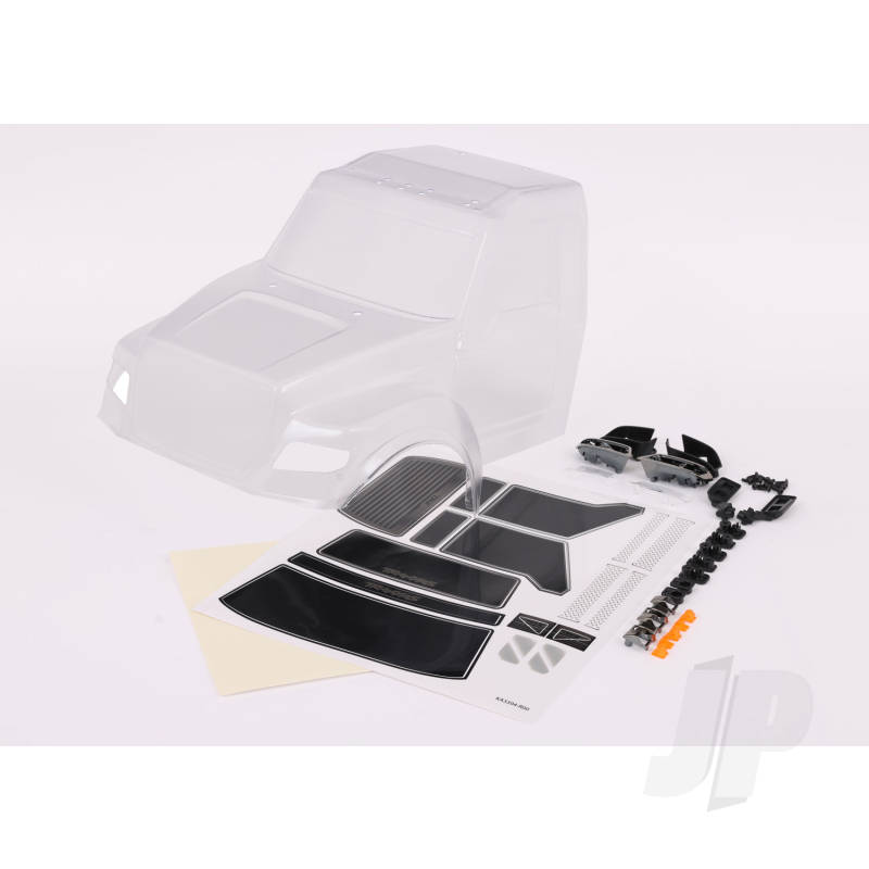 Traxxas Body, Trx-6 Ultimate Rc Hauler (Clear, Requires Painting) (Includes Headlights, Roof Lights, Side Mirrors, &amp; Decals) (TRX8823)