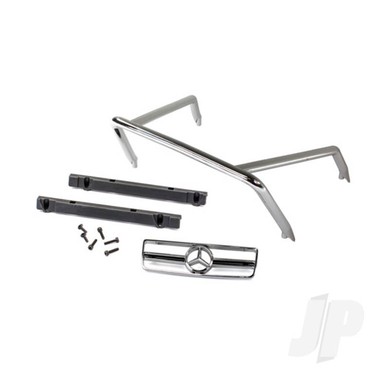 Traxxas Grille, Mercedes-Benz G 63 / Roll Bar / Mounts, Left &amp; Right / 2.6X8 Bcs (Self-Tapping) (2 Pcs) / 2.5X10 Cs (4 Pcs) (Fits #8825 Body) (TRX8827)