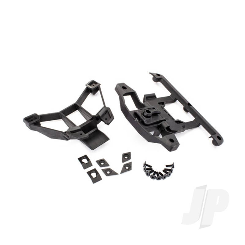 Traxxas Body Mounts, Front &amp; Rear / 3X12Mm Bcs (1Pc) / 3X12Mm Shoulder Screw (2 Pcs) / 3X8Mm Cs (2 Pcs) / 3X15Mm Flat-Head Machine Screw (9 Pcs) (TRX8915)