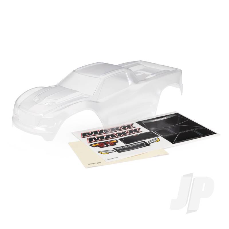 Traxxas Body, Maxx (Clear, Requires Painting)/ Window Masks/ Decal Sheet (Fits Maxx With Extended Chassis (352Mm Wheelbase)) (TRX8918)