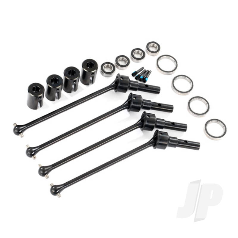 Traxxas Driveshafts, Steel Constant-Velocity (Assembled), Front Or Rear (4 Pcs) (For Use With #8995 Widemaxx Suspension Kit) (Requires #8654 Series 17Mm Splined Wheel Hubs And #7758 Series 17Mm Nuts For A Complete Set) (TRX8996X)