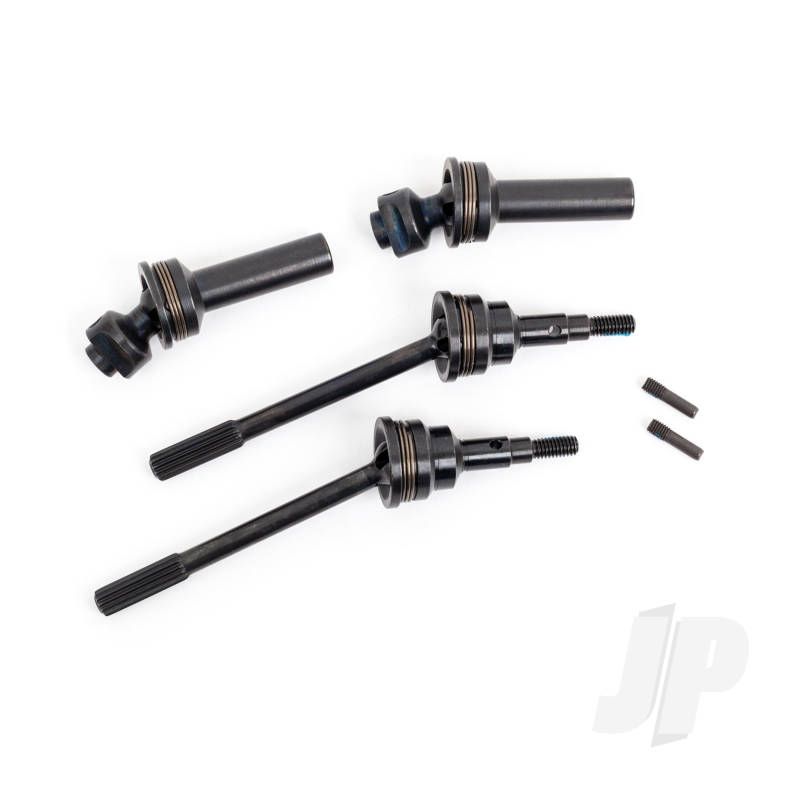Traxxas Driveshafts, Front, Extreme Heavy Duty, Steel-Spline Constant-Velocity With 6Mm Stub Axles (Complete Assembly) (2) (For Use With #9080 Upgrade Kit) (TRX9051R)