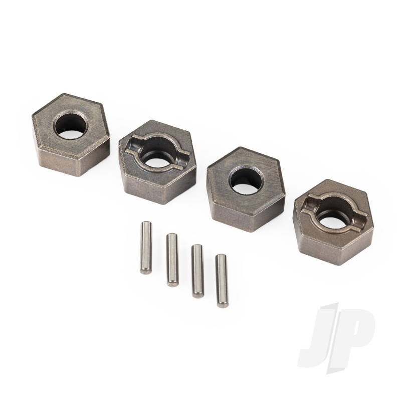 Traxxas Wheel Hubs, 12Mm Hex (Steel), Extreme Heavy Duty (4)/ 2X9.8Mm Pin (4) (For Use With #9080 Upgrade Kit And 6Mm Axles) (TRX9069)