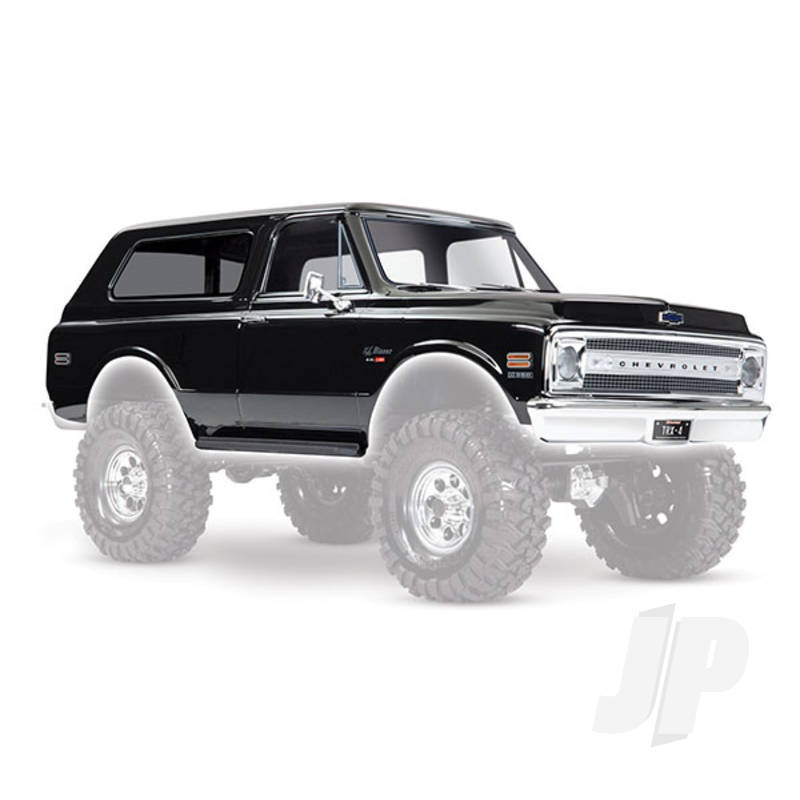 Traxxas Body, Chevrolet Blazer (1969), Complete (Black) (Includes Grill, Side Mirrors, Door Handles, Windshield Wipers, Front &amp; Rear Bumpers, Decals) (TRX9112X)