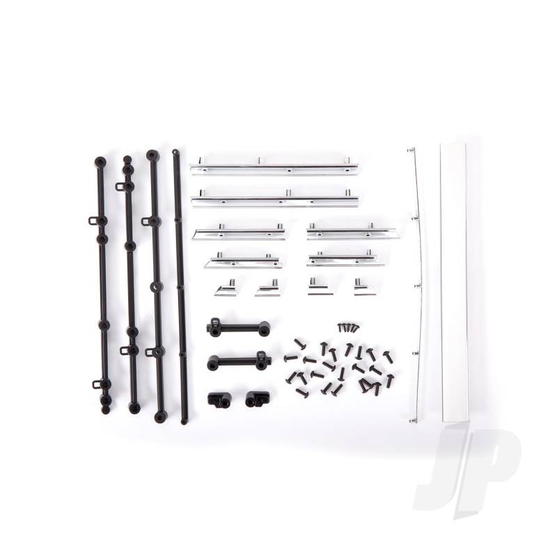 Traxxas Side Trim, Chevrolet Blazer (1972), Left &amp; Right/ Rear Trim, Upper &amp; Lower/ Retainers, Left, Right &amp; Rear/ 2.6X8 Bcs (23)/ 1.6X5 Bcs (Self-Tapping) (5) (Fits #9111 Body) (TRX9117)