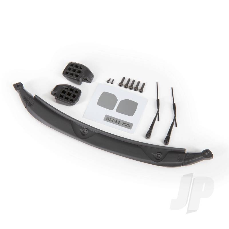 Traxxas Mirrors, Side, Black (Left &amp; Right)/ Windshield Wipers (2)/ Cowl/ 2.5X8 Bcs (3)/ 2.5X10 Cs (2)/ 1.6X5 Bcs (2) (Fits #9211 Body) (TRX9217)