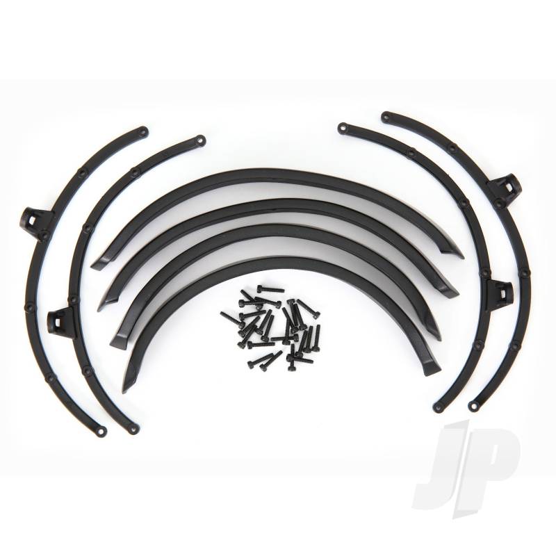 Traxxas Fender Flares, Front &amp; Rear (2 Each)/ Flare Mounts (4)/ 2X8 Cs (24) (Fits #9211 Body) (TRX9227)