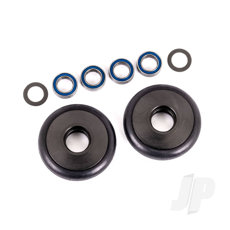 Traxxas Wheels, Wheelie Bar, 6061-T6 Aluminium (Gray-Anodised) (2)/ 5X8X2.5Mm Ball Bearings (4)/ O-Rings (2)/ 5X8X0.3Mm Tw (2) (TRX9461T)