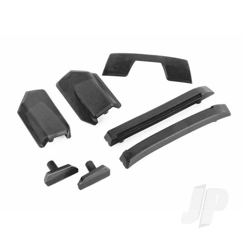 Traxxas Body Reinforcement Set, Black / Skid Pads (Roof) (Fits #9511 Body) (TRX9510)
