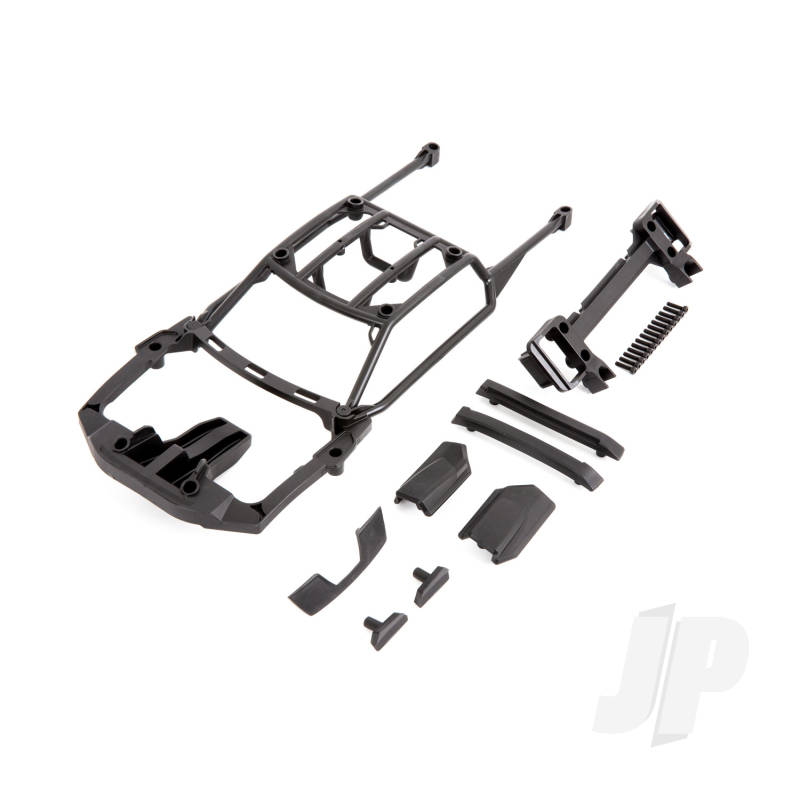 Traxxas Body Support (Assembled With Front Mount &amp; Rear Latch) / Skid Pads (Roof) (Left &amp; Right) (TRX9513X)