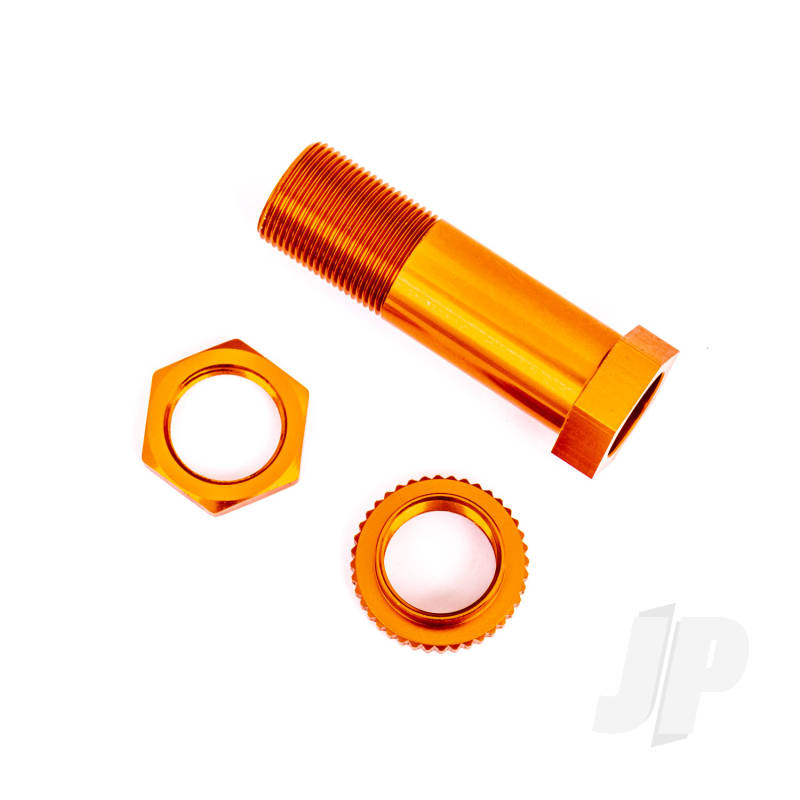 Traxxas Servo Saver Post/ Adjuster Nut/ Locknut (Orange-Anodised, 6061-T6 Aluminium) (1 Each) (TRX9545T)