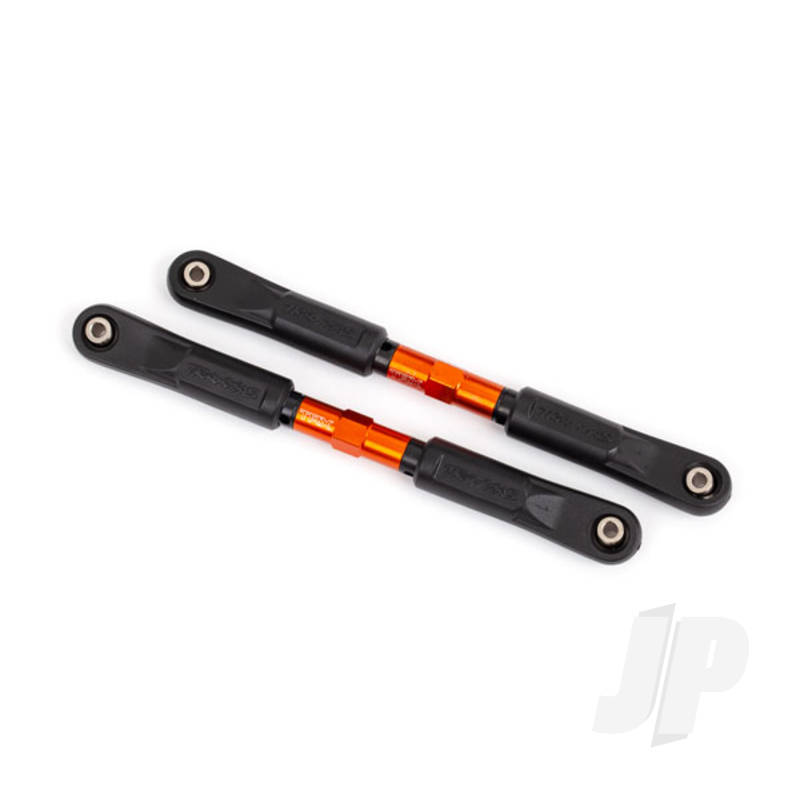 Traxxas Camber Links, Front, Sledge (Tubes Orange-Anodised, 7075-T6 Aluminium, Stronger Than Titanium) (117Mm) (2)/ Rod Ends, Assembled With Steel Hollow Balls (4)/ Aluminium Wrench, 8Mm (1) (TRX9547T)