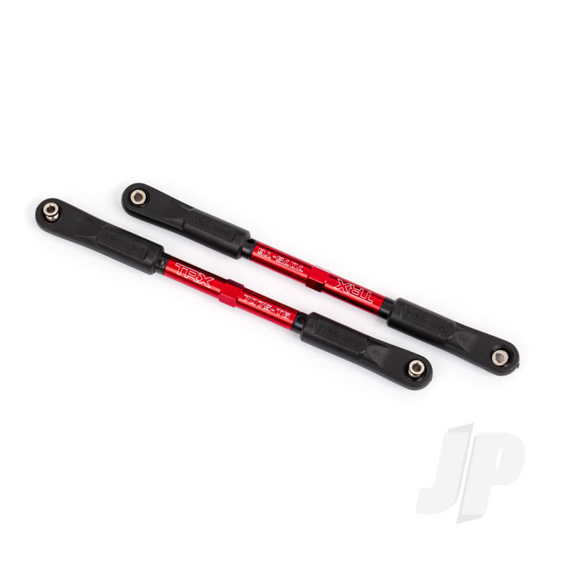 Traxxas Camber Links, Rear, Sledge (Tubes Red-Anodised, 7075-T6 Aluminium, Stronger Than Titanium) (144Mm) (2)/ Rod Ends, Assembled With Steel Hollow Balls (4)/ Aluminium Wrench, 8Mm (1) (TRX9548R)