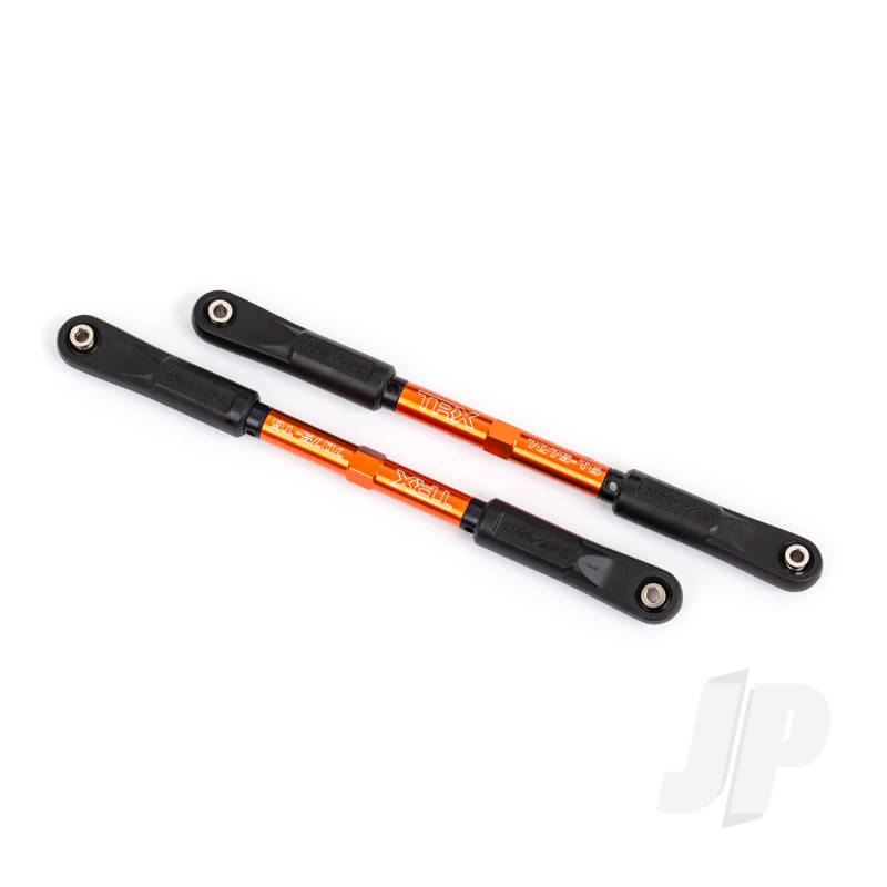 Traxxas Camber Links, Rear, Sledge (Tubes Orange-Anodised, 7075-T6 Aluminium, Stronger Than Titanium) (144Mm) (2)/ Rod Ends, Assembled With Steel Hollow Balls (4)/ Aluminium Wrench, 8Mm (1) (TRX9548T)