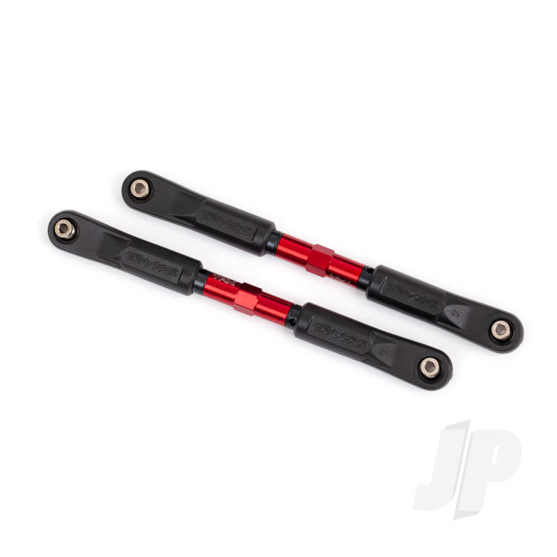 Traxxas Toe Links, Sledge (Tubes Red-Anodised, 7075-T6 Aluminium, Stronger Than Titanium) (120Mm) (2)/ Rod Ends, Assembled With Steel Hollow Balls (4)/ Aluminium Wrench, 8Mm (1) (TRX9549R)