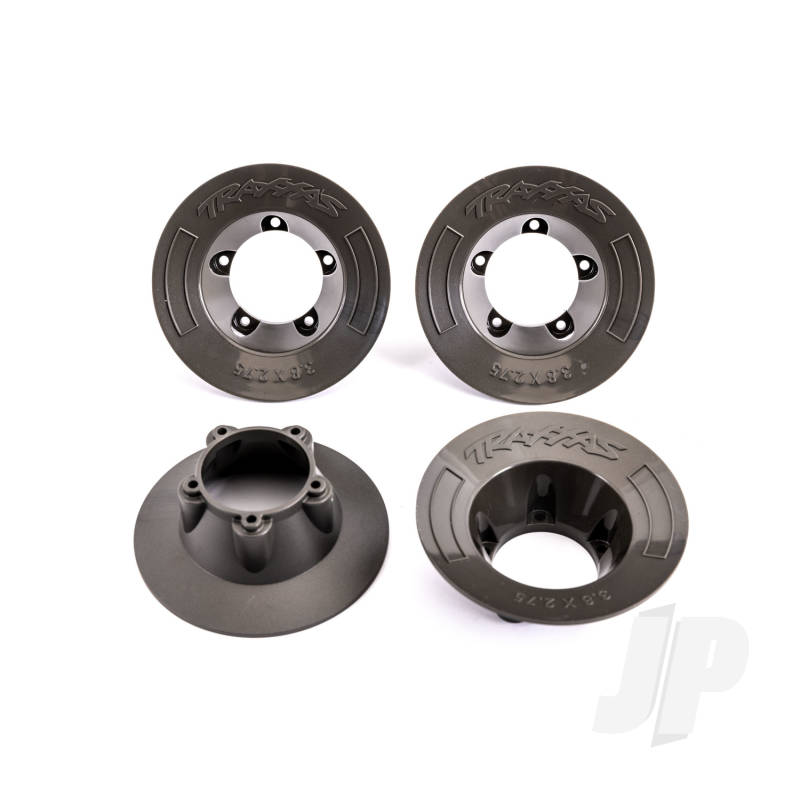Traxxas Wheel Covers, Black (4) (Fits #9572 Wheels) (TRX9569)