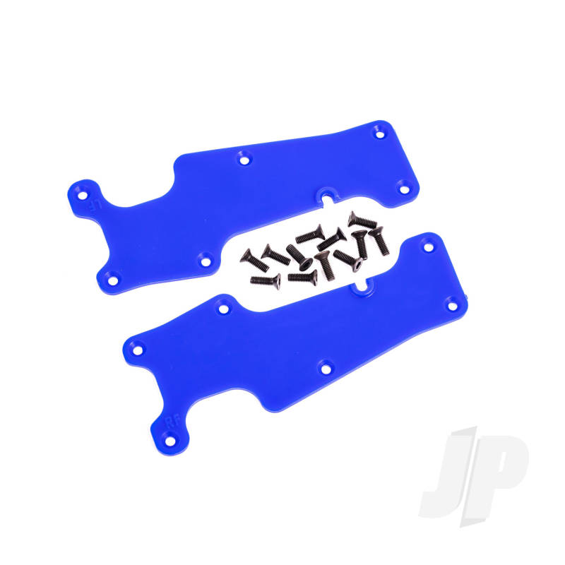 Traxxas Suspension Arm Covers, Blue, Front (Left And Right) / 2.5X8 Ccs (12) (TRX9633X)