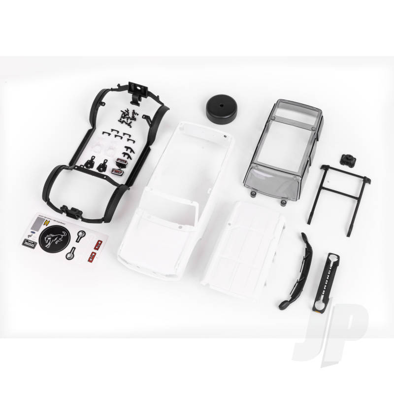Traxxas Body, Ford Bronco (2021), Complete (White, Requires Painting) (Includes Grille, Side Mirrors, Door Handles, Fender Flares, Windshield Wipers, Spare Tire Mount, &amp; Clipless Mounting) (TRX9711)