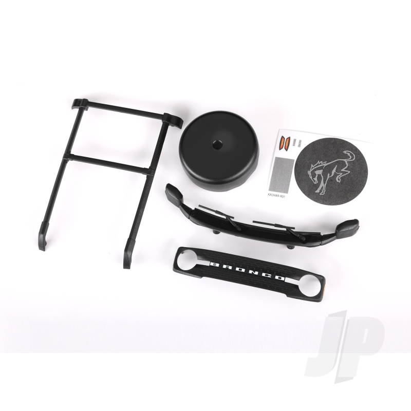Traxxas Roof Rack/ Spare Tire Cover/ Cowl/ Grille (Fits #9711 Body) (TRX9715)
