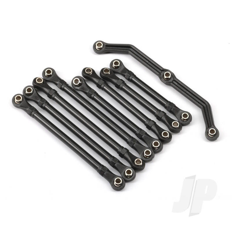 Traxxas Suspension Link Set, Complete (Front &amp; Rear) (Includes Steering Link (1), Front Lower Links (2), Front Upper Links (2), Rear Lower Links (4)) (Assembled With Rod Ends And Hollow Balls) (TRX9742R)