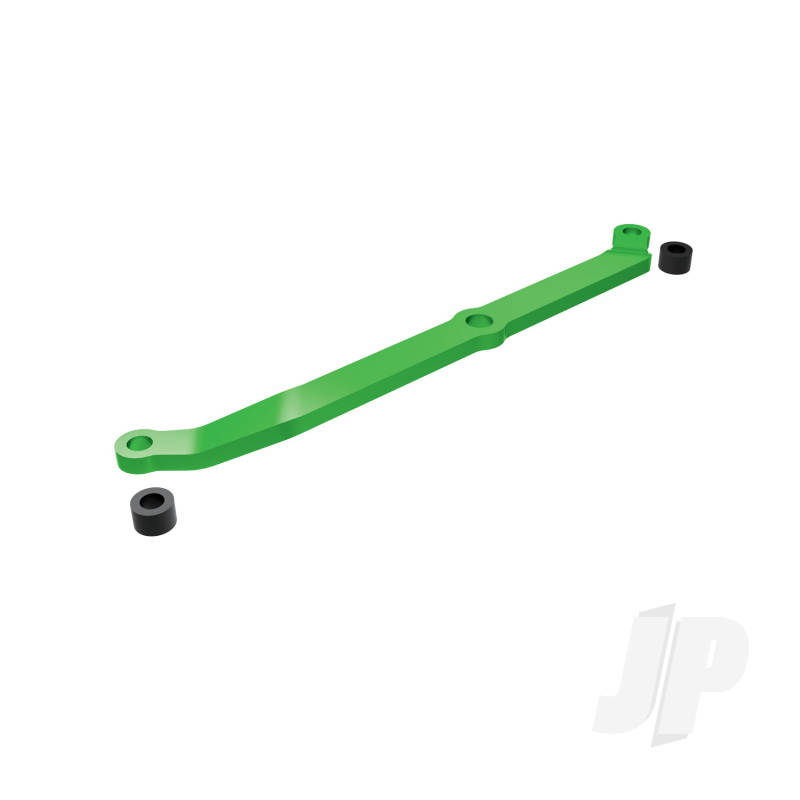 Traxxas Steering Link, 6061-T6 Aluminium (Green-Anodised)/ Servo Horn, Metal/ Spacers (2)/ 3X6Mm Ccs (With Threadlock) (1)/ 2.5X7Mm Ss (With Threadlock) (1) (TRX9748-GRN)