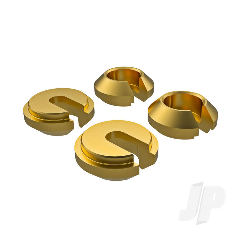 Traxxas Lower Retainer, Shock (Brass) (4) (TRX9761A)