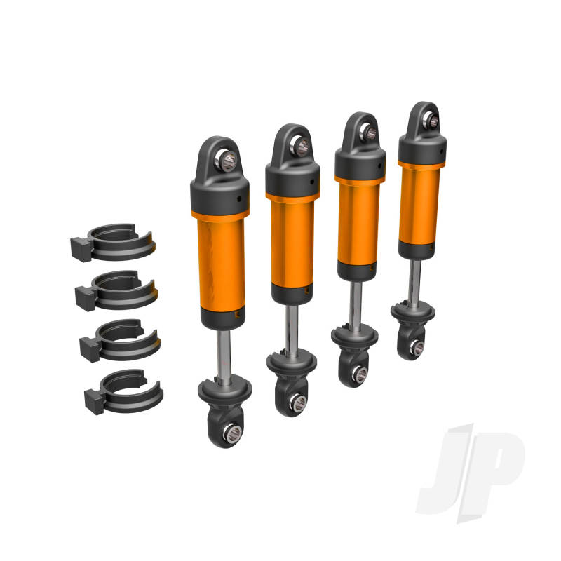 Traxxas Shocks, Gtm, 6061-T6 Aluminium (Orange-Anodised) (Fully Assembled W/O Springs) (4) (TRX9764-ORNG)