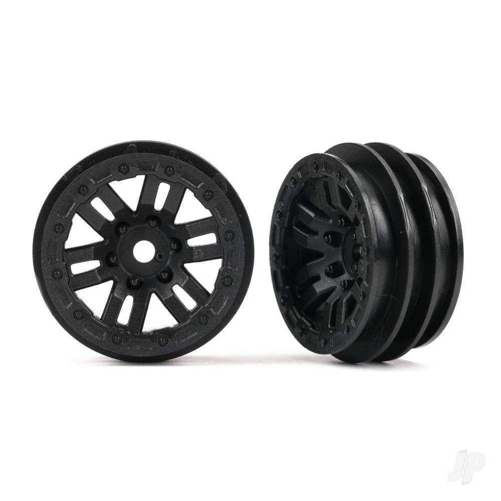 Traxxas Wheels, 1.0in Black (2) (TRX9768)
