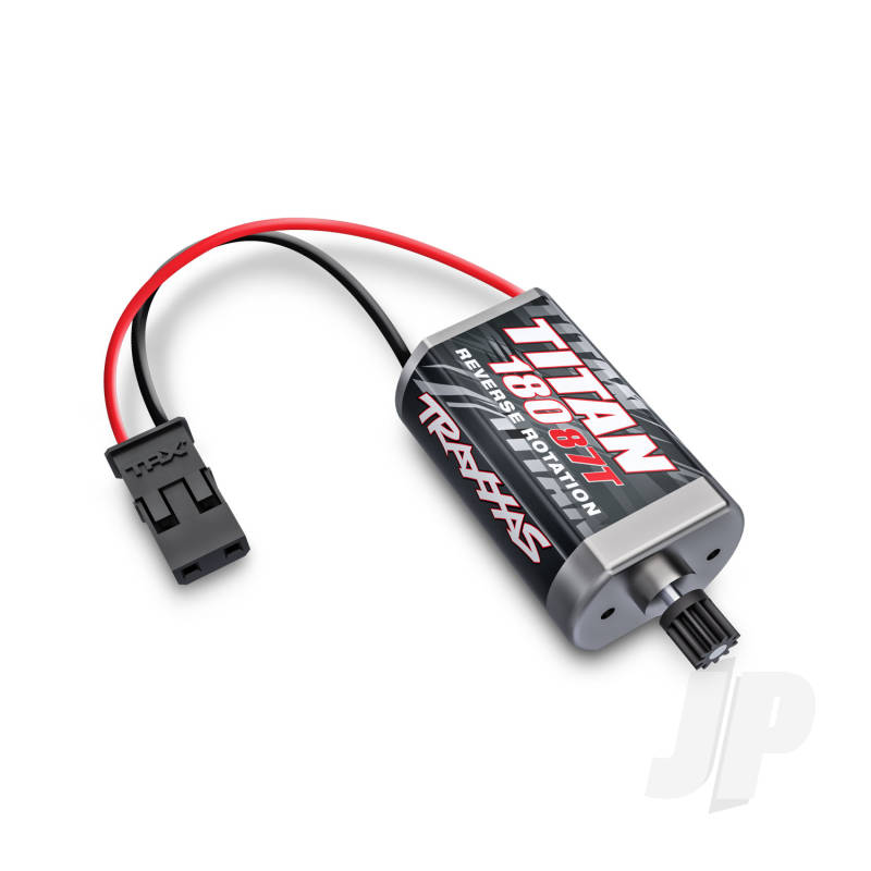 Traxxas Motor, Titan 87T (87-Turn, 180 Size)/ Pinion Gear, 11-Tooth (Metal) (TRX9775)