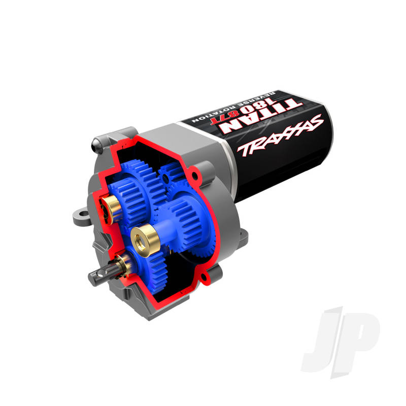 Traxxas Transmission, Complete (Speed Gearing) (9.7:1 Reduction Ratio) (Includes Titan 87T Motor) (TRX9791X)
