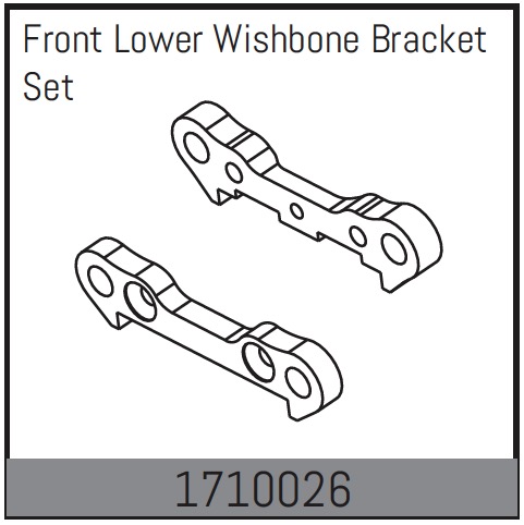 Absima Front Lower Wishbone Bracket Set  ( AB 1710026)