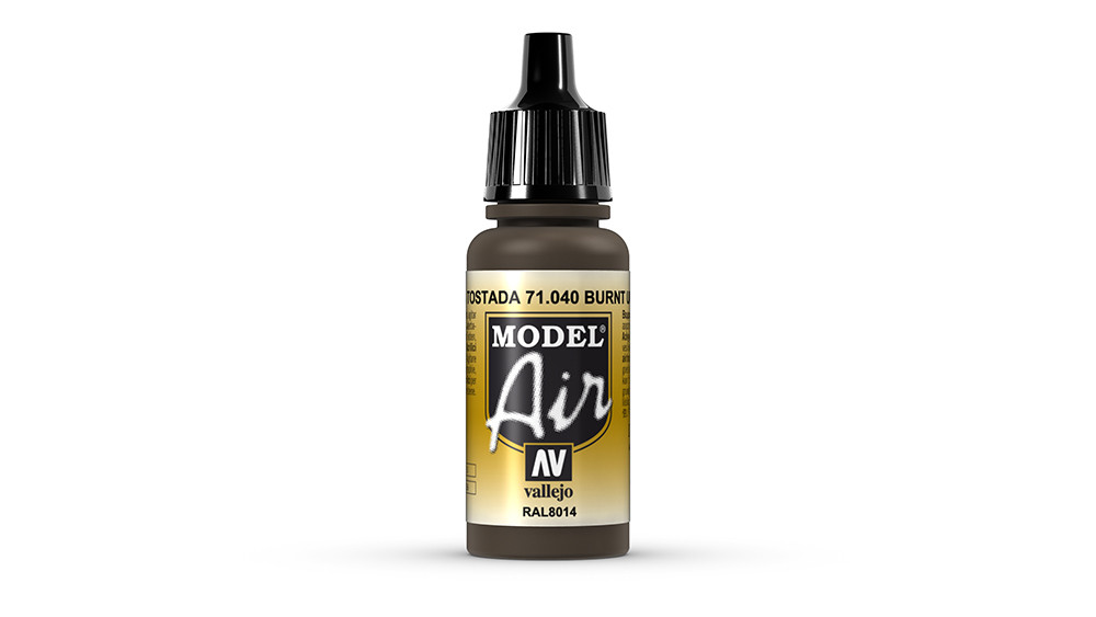 AV Vallejo Model Air 17ml - Burnt Umber (VAL040)