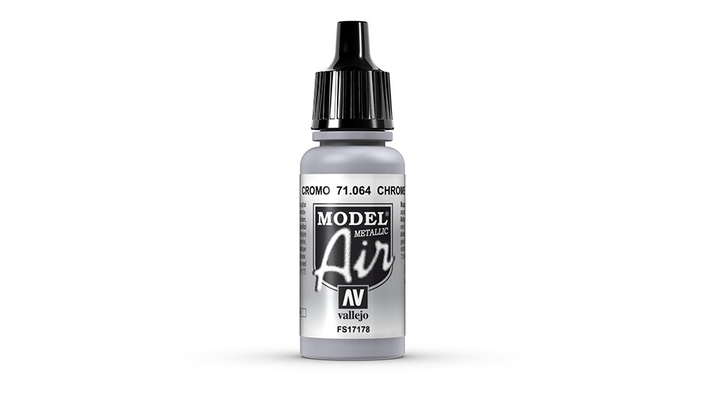 AV Vallejo Model Air 17ml - Chrome (Metallic) (VAL064)