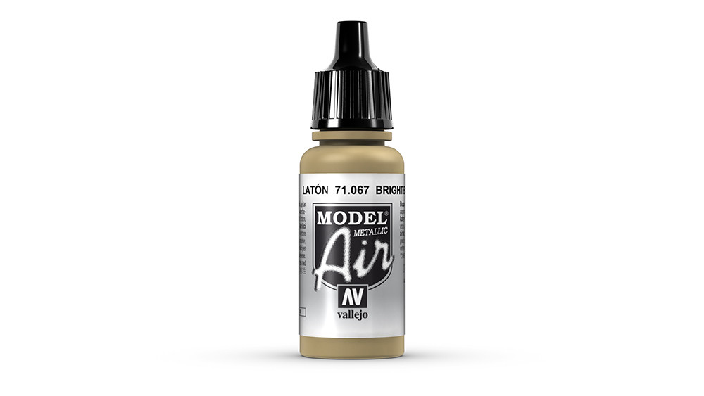 AV Vallejo Model Air 17ml - Bright Brass (Metallic) (VAL067)