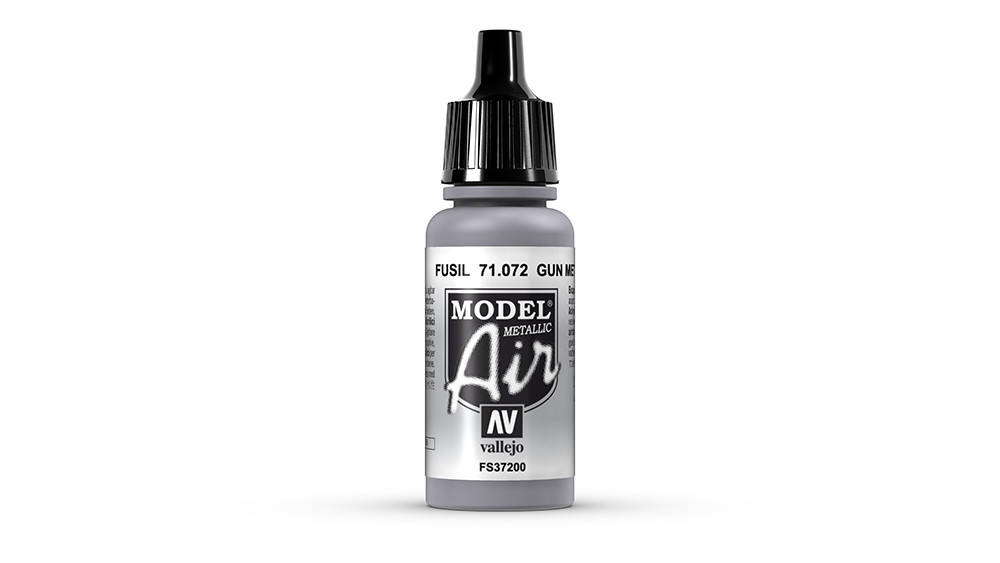 AV Vallejo Model Air 17ml - Gun Metal (Metallic) (VAL072)