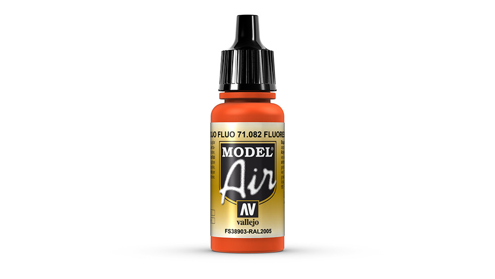 AV Vallejo Model Air 17ml - Fluorescent Red (VAL082)