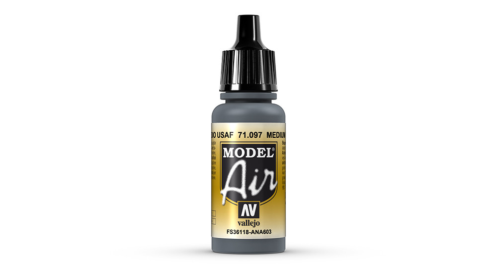 AV Vallejo Model Air 17ml - Medium Gunship Gray (VAL097)
