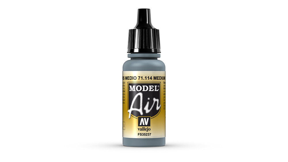 AV Vallejo Model Air 17ml - Medium Grey (VAL114)