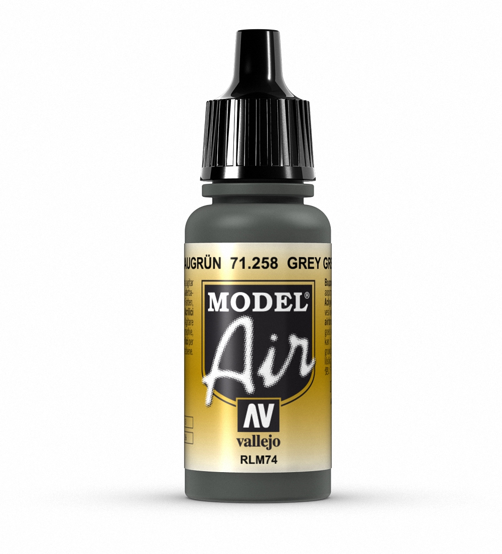 AV Vallejo Model Air 17ml - Grey Green RLM74 (VAL71258)