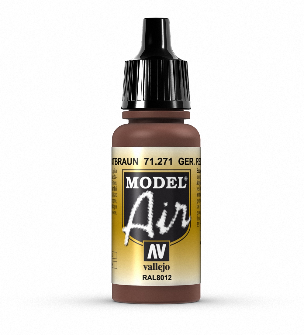 AV Vallejo Model Air 17ml - German Red Brown (VAL71271)