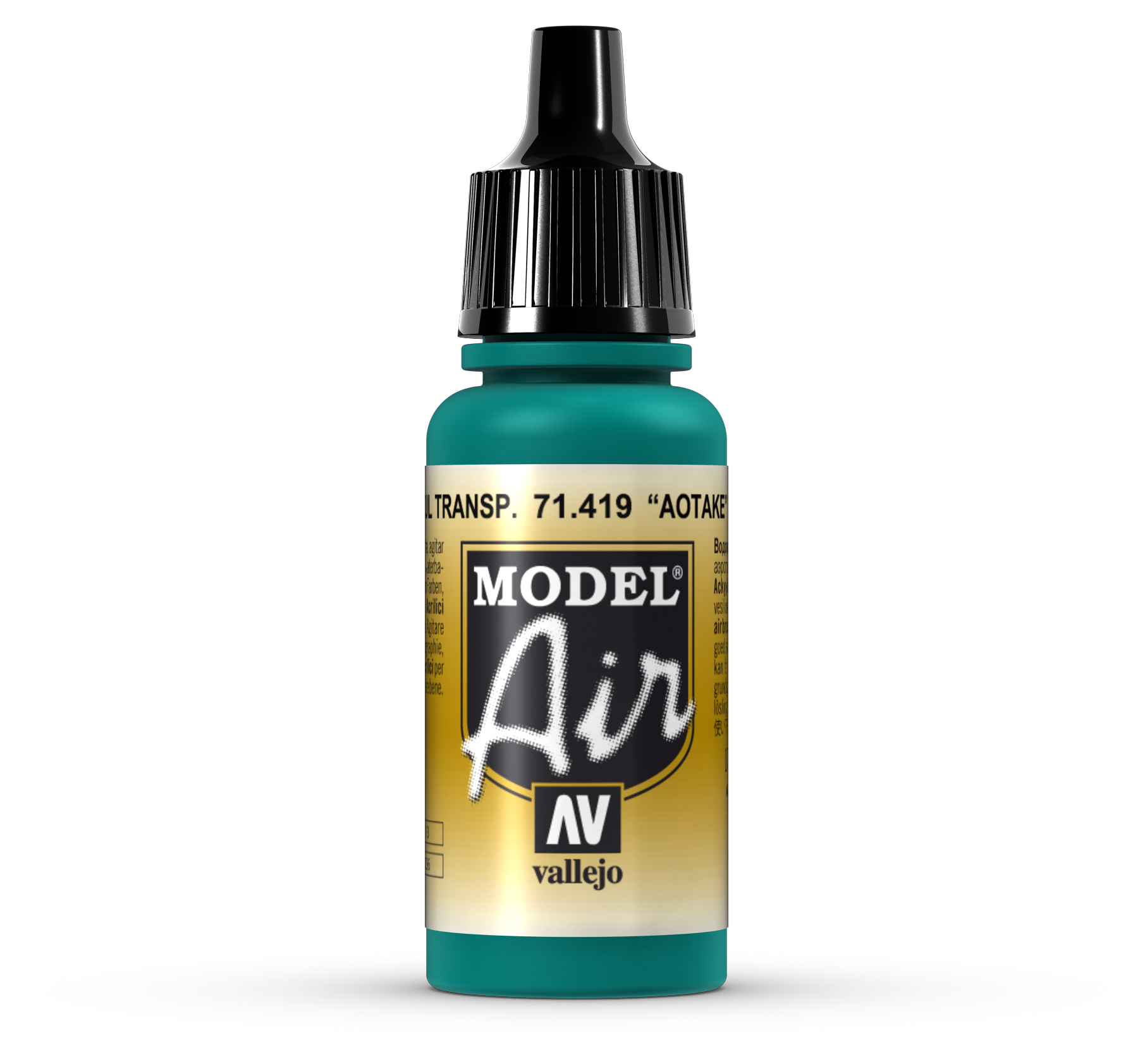 AV Vallejo Model Air 17ml - Aotake&#039; Translucent Blue (VAL71419)